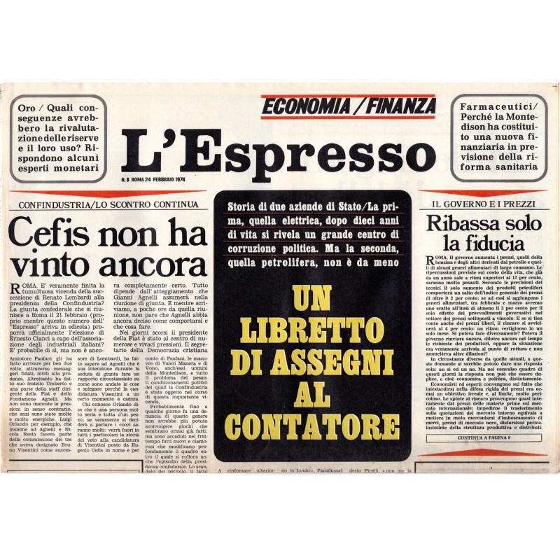 L'ESPRESSO-n 8, 24 febbraio-1974