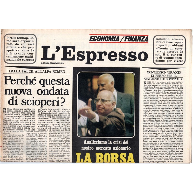 L'ESPRESSO-n 29, 29 novembre-1970