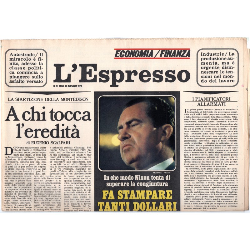L'ESPRESSO-n 31, 13 dicembre-1970