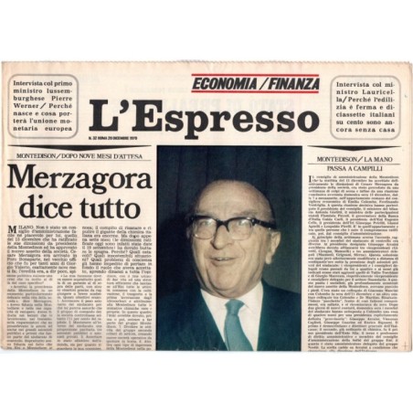 L'ESPRESSO-n 32, 20 dicembre-1970