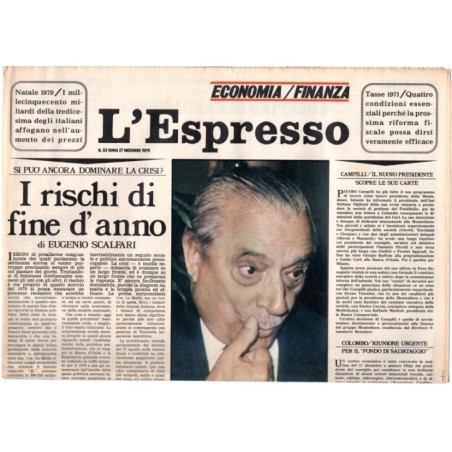 L'ESPRESSO-n 33, 27 dicembre-1970
