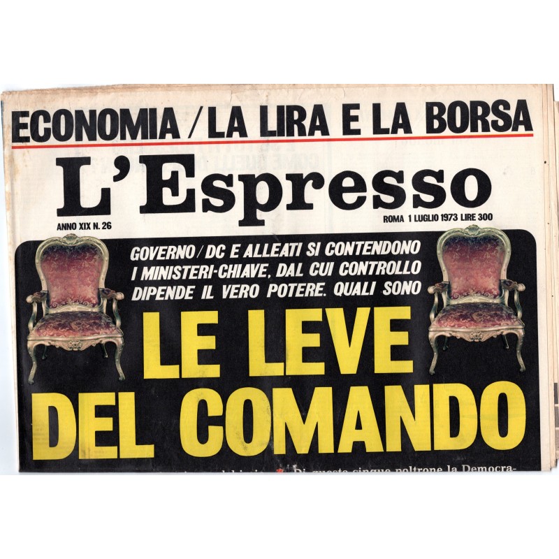 L'ESPRESSO-n 26, 1 luglio-1973