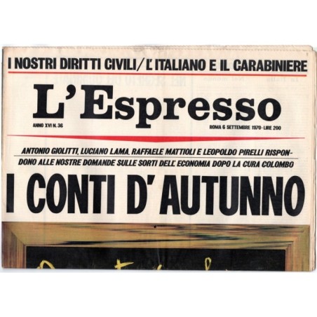 L'ESPRESSO-n 36, 6 settembre-1970