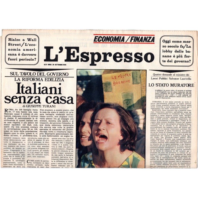 L'ESPRESSO-n 19, 20 settembre-1970