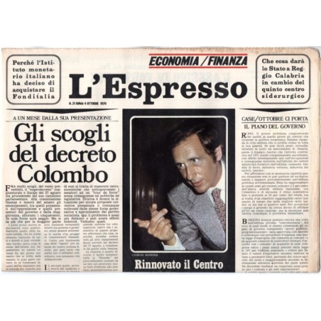 L'ESPRESSO-n 21, 4 ottobre-1970