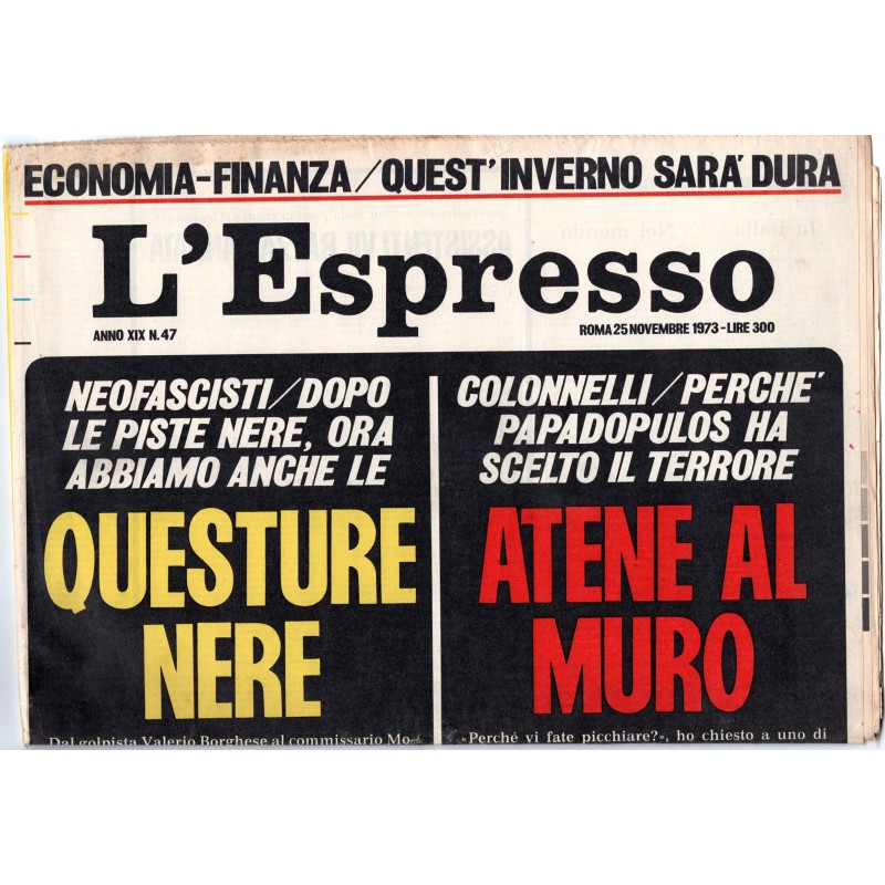 L'ESPRESSO-n 47, 25 novembre-1973