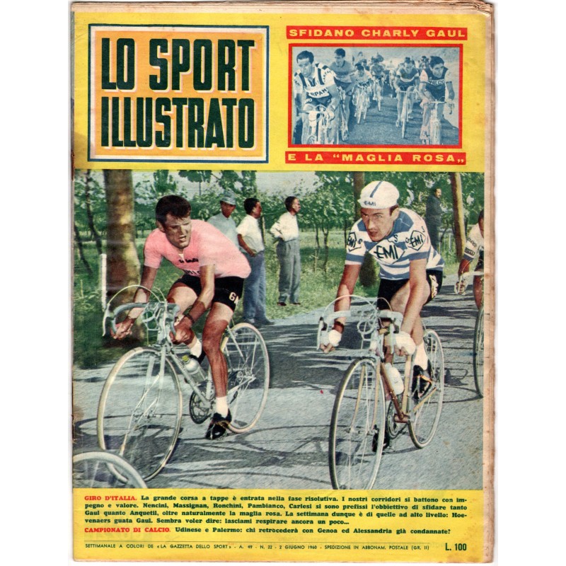 LO SPORT ILLUSTRATO-n 22, 2 giu-1960