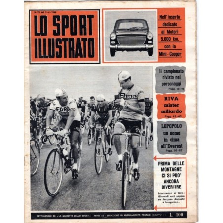 LO SPORT ILLUSTRATO-n 22, 2 giugno-1966