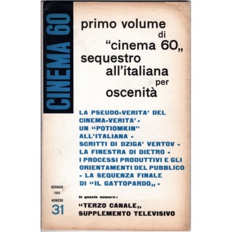 CINEMA 60-n 31, gennaio-1963