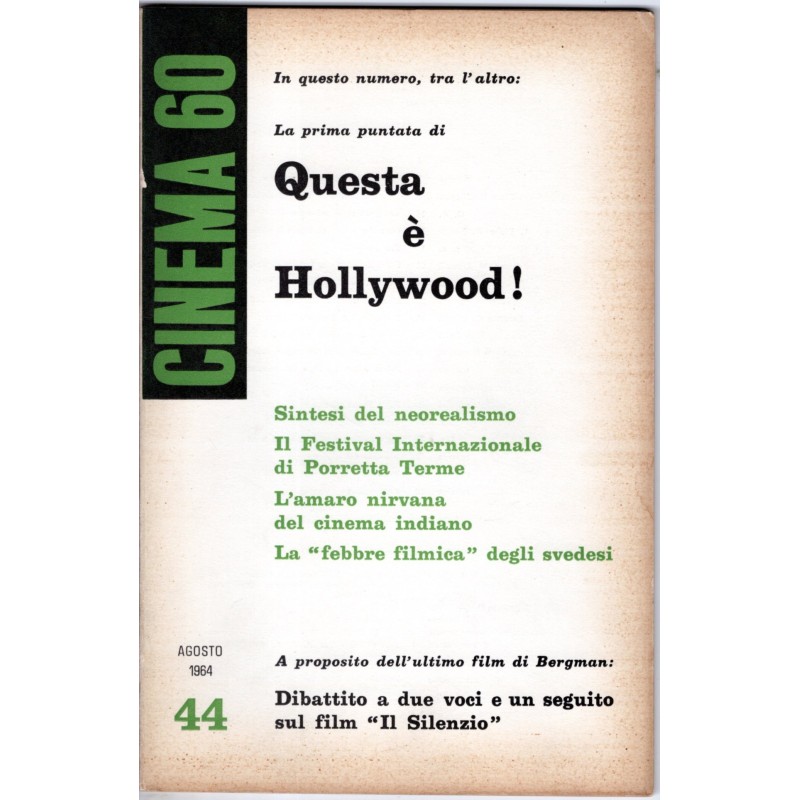 CINEMA 60-n 44, agosto-1964