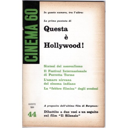 CINEMA 60-n 44, agosto-1964