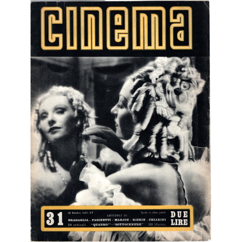 CINEMA-n 31, 10 ottobre-1937