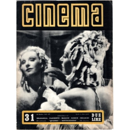 CINEMA-n 31, 10 ottobre-1937