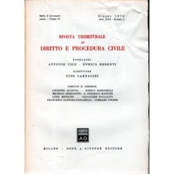 RIVISTA TRIMESTRALE DI DIRITTO E PROCEDURA CIVILE-numero 2, giugno-1976