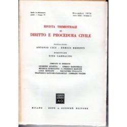 RIVISTA TRIMESTRALE DI DIRITTO E PROCEDURA CIVILE-numero 4, dicembre-1976