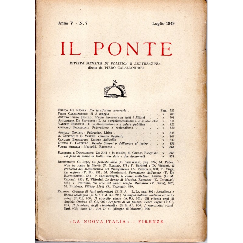 IL PONTE-numero 7, luglio-1949