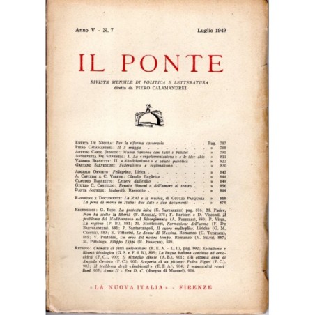 IL PONTE-numero 7, luglio-1949
