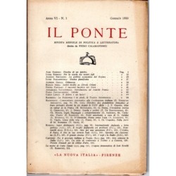 IL PONTE-numero 1, gennaio-1950