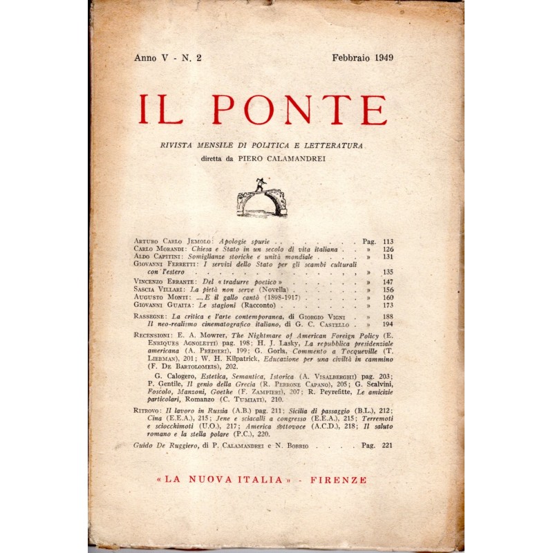 IL PONTE-numero 2, febbraio-1949