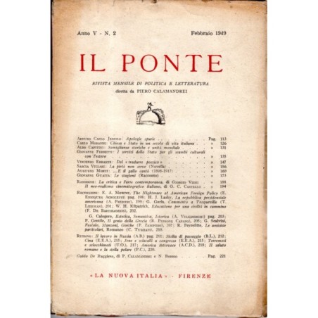 IL PONTE-numero 2, febbraio-1949