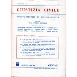 GIUSTIZIA CIVILE-numero 1, gennaio-1986