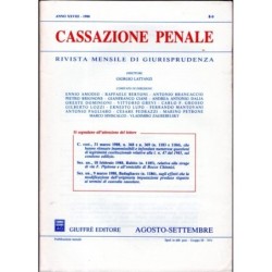 CASSAZIONE PENALE-numero 8-9, agosto-settembre-1988