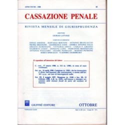 CASSAZIONE PENALE-numero 10, ottobre-1988
