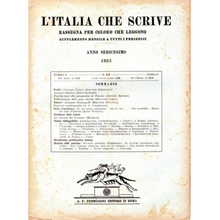 L'ITALIA CHE SCRIVE-supplemento, numero 2, febbraio-1933