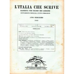 L'ITALIA CHE SCRIVE-supplemento, numero 10, ottobre-1933