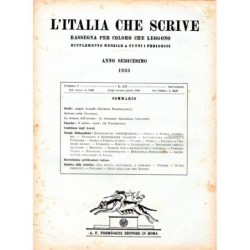 L'ITALIA CHE SCRIVE-supplemento, numero 9, settembre-1933