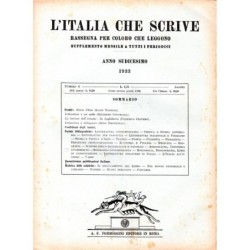 L'ITALIA CHE SCRIVE-supplemento, numero 8, agosto-1933