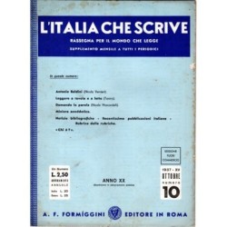 L'ITALIA CHE SCRIVE-supplemento, numero 10, ottobre-1937