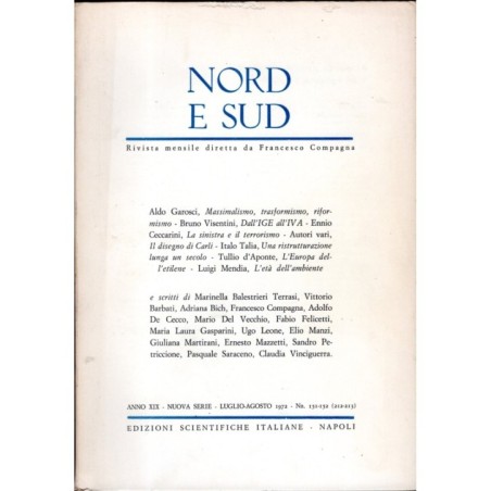 NORD E SUD-nn 151-152 (212-213), luglio-agosto-1972