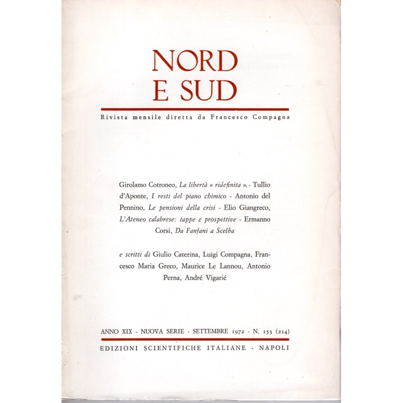 NORD E SUD-n 153 (214), settembre-1972