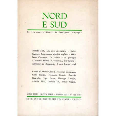 NORD E SUD-n 135 (196), marzo-1971