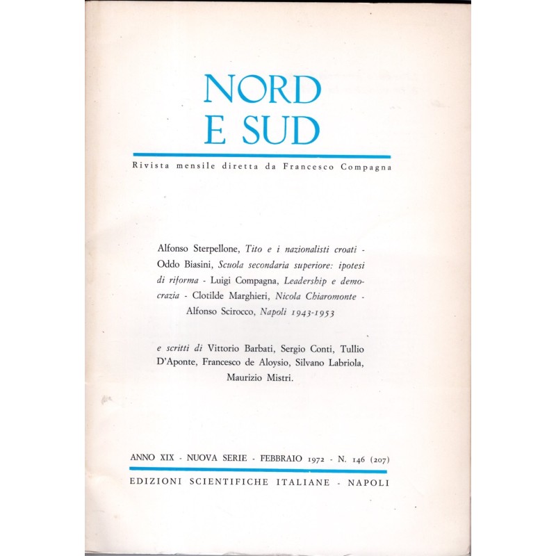 NORD E SUD-n 146 (207), febbraio-1972