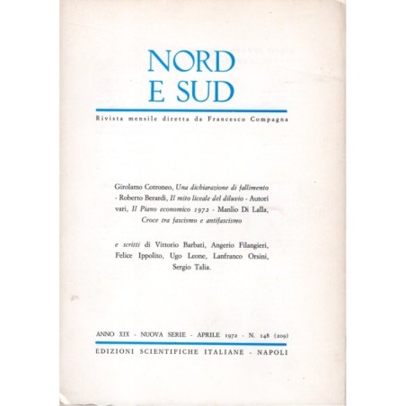 NORD E SUD-n 148 (209), aprile-1972