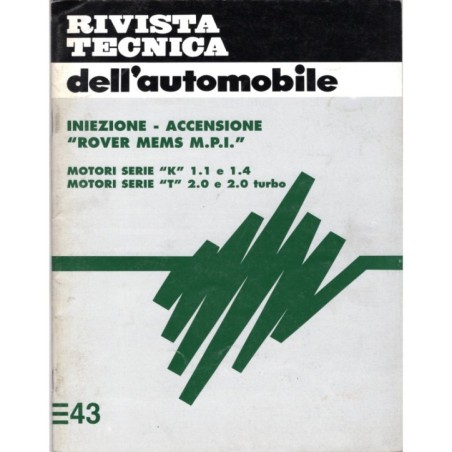 RIVISTA TECNICA DELL'AUTOMOBILE-E 43-1998