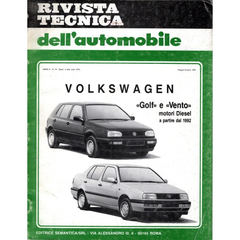 RIVISTA TECNICA DELL'AUTOMOBILE-n 74, mag-giu-1994