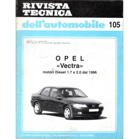 RIVISTA TECNICA DELL'AUTOMOBILE 105-n 110, gennaio-1998