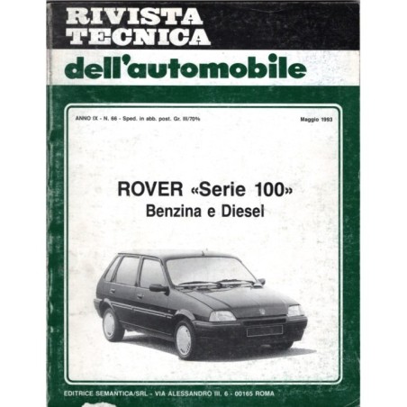 RIVISTA TECNICA DELL'AUTOMOBILE-n 66, maggio-1993