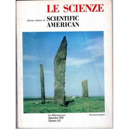 LE SCIENZE. EDIZIONE ITALIANA DI SCIENTIFIC AMERICAN-n 145, settembre-1980