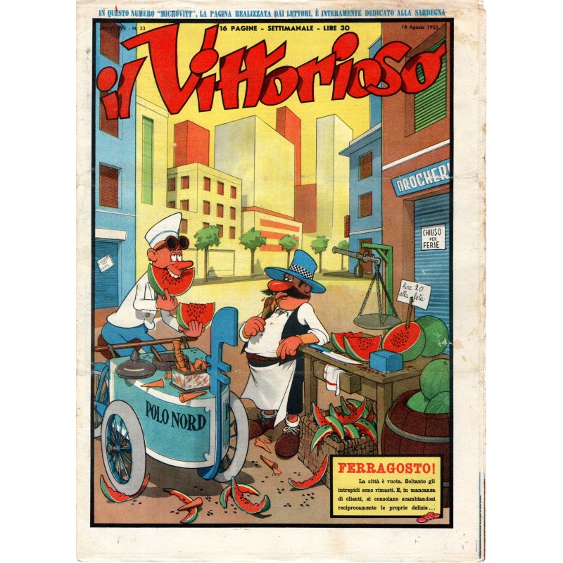 IL VITTORIOSO-n 33, 16 agosto-1953