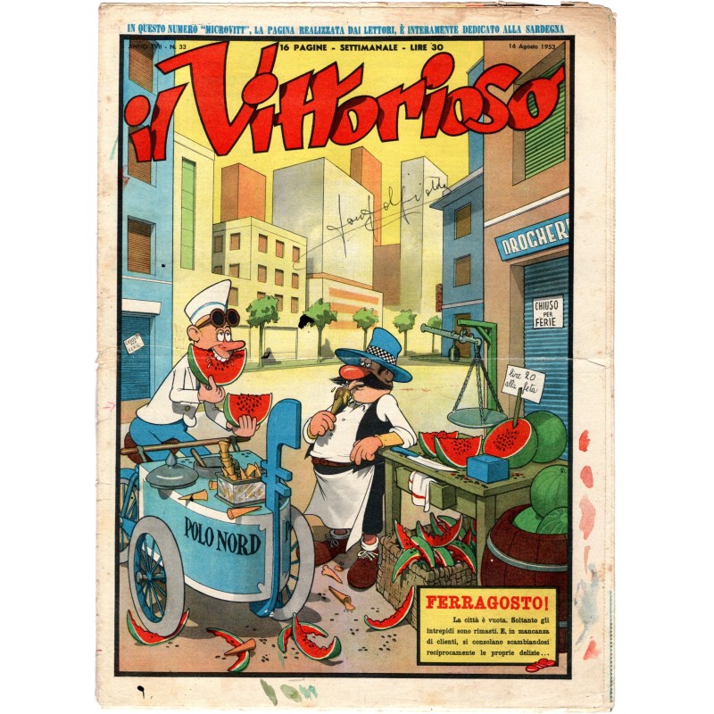 IL VITTORIOSO-n 33, 16 agosto-1953