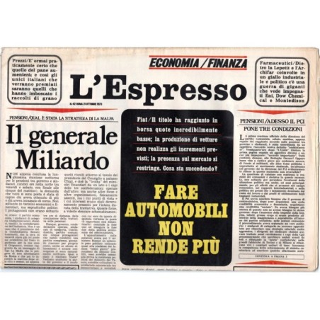 L'ESPRESSO-n 42, 21 ottobre-1973