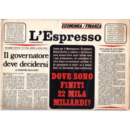 L'ESPRESSO-n 43, 28 ottobre-1973