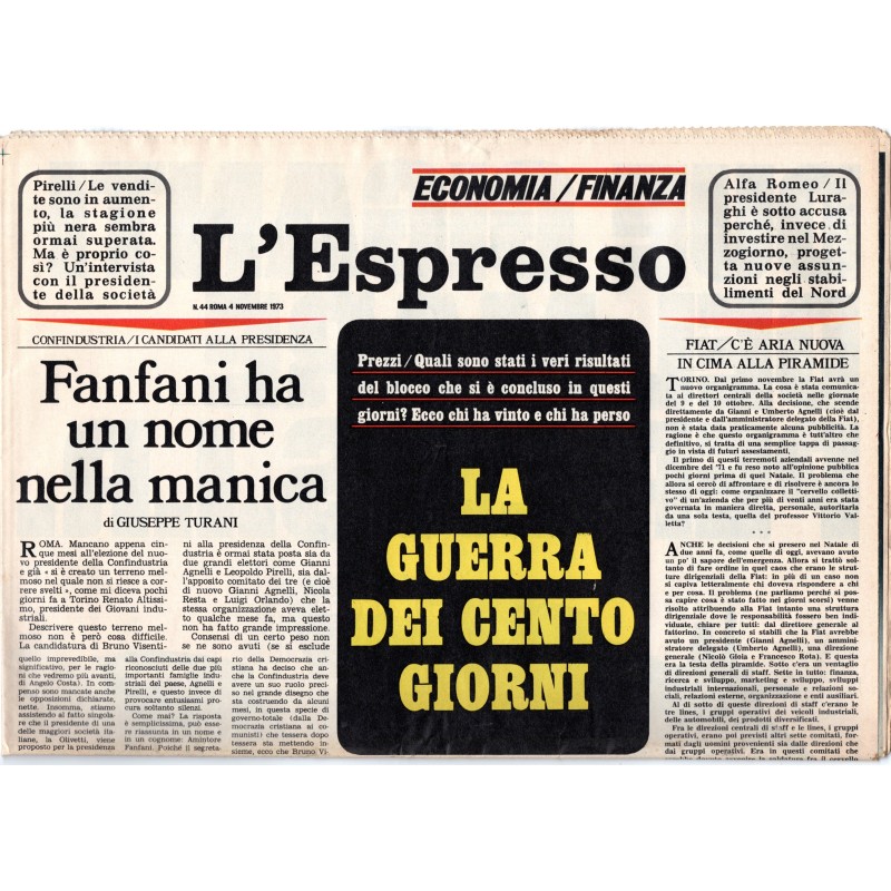 L'ESPRESSO-n 44, 4 novembre-1973