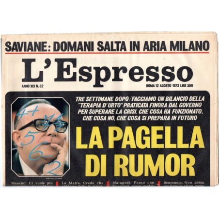 L'ESPRESSO-n 32, 12 agosto-1973