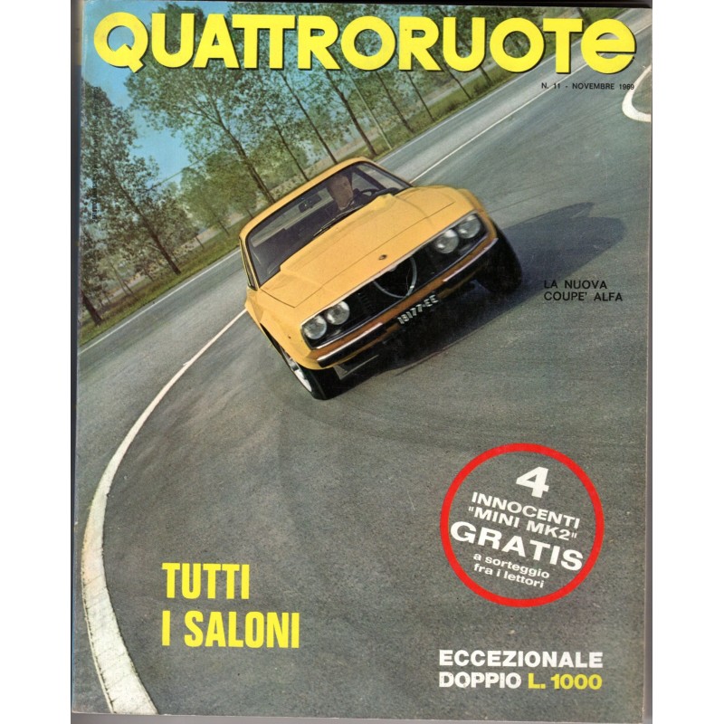 QUATTRORUOTE-n 167, novembre-1969