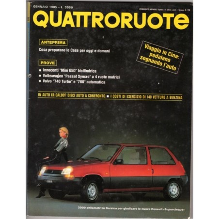 QUATTRORUOTE-n 351, gennaio-1985